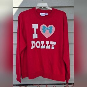NEW I LOVE DOLLY SWEATSHIRT